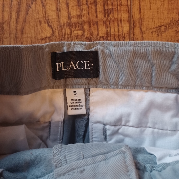 The Children's Place Gray Uniform Shorts Adjustable Waist Boy Sz 5 - Picture 2 of 4